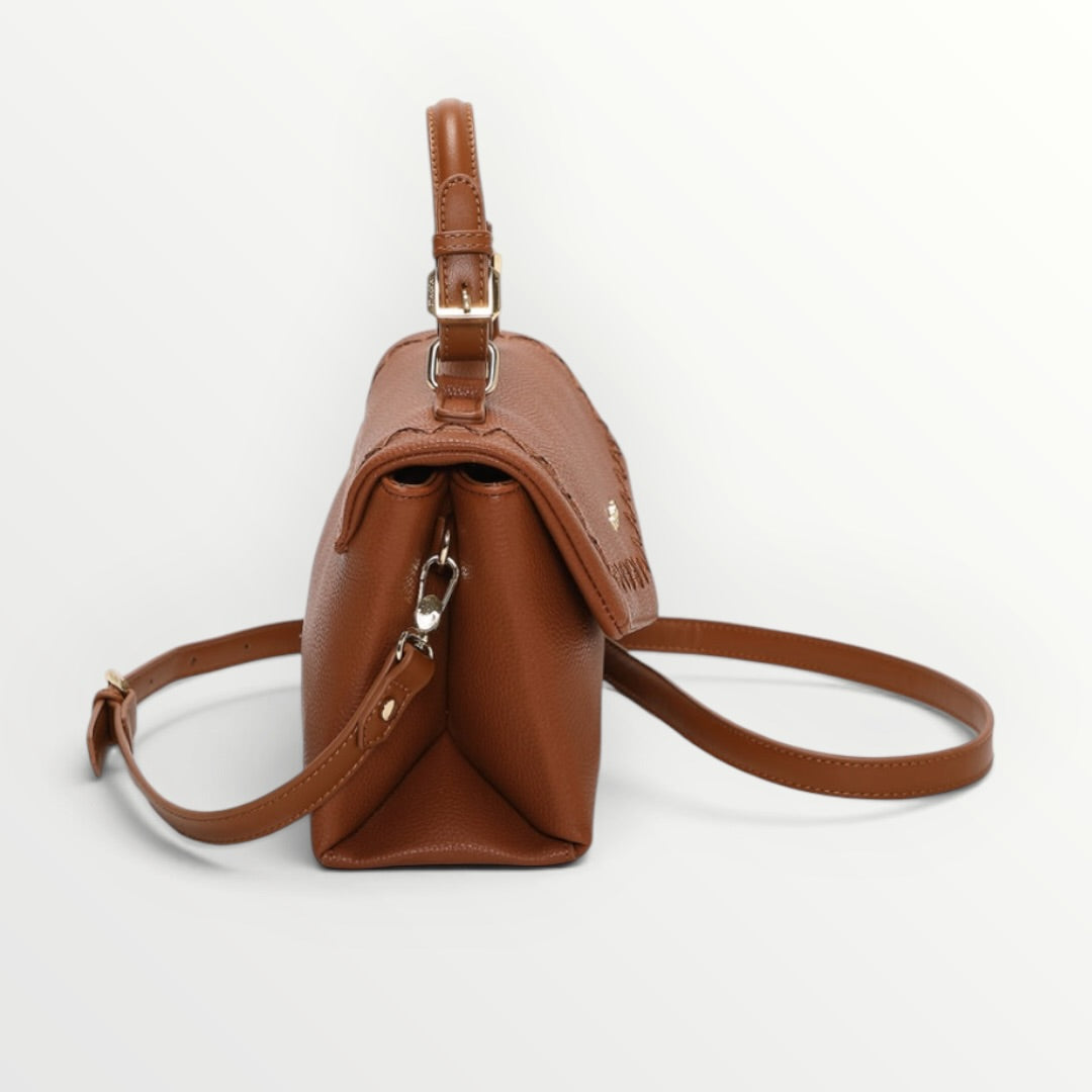 MIMI' MUA' - BORSA A MANO CON CUCITURE A VISTA