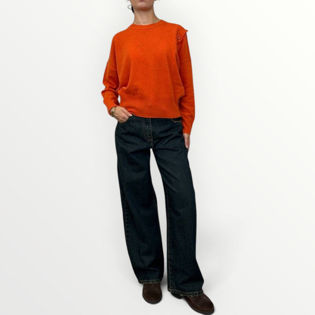 HAVEONE - MAGLIA CON BOTTONCINI SULLA SPALLA