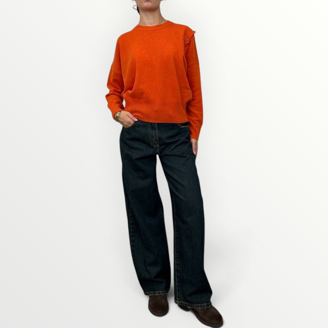 HAVEONE - MAGLIA CON BOTTONCINI SULLA SPALLA