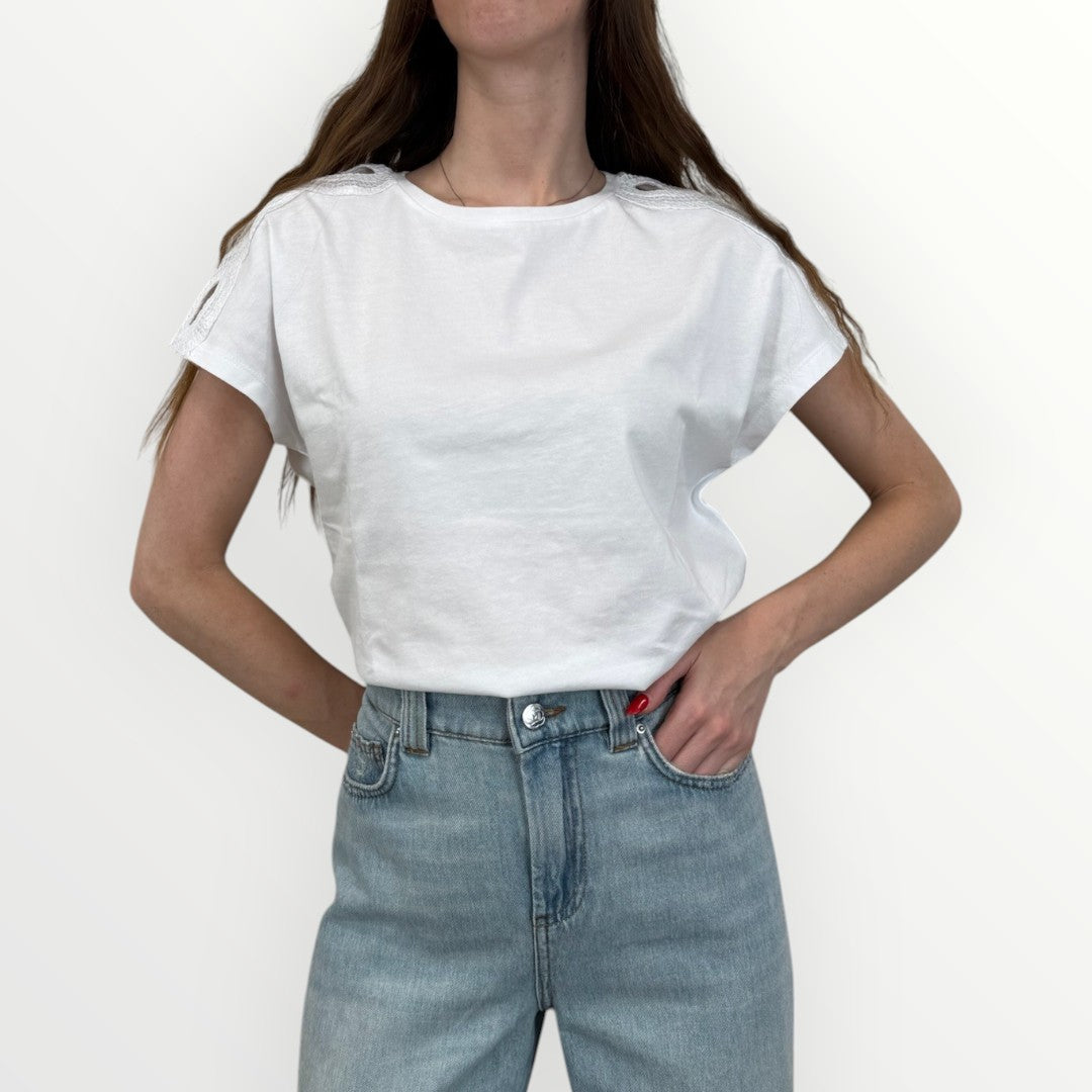EMME MARELLA - T-SHIRT CHIFFON