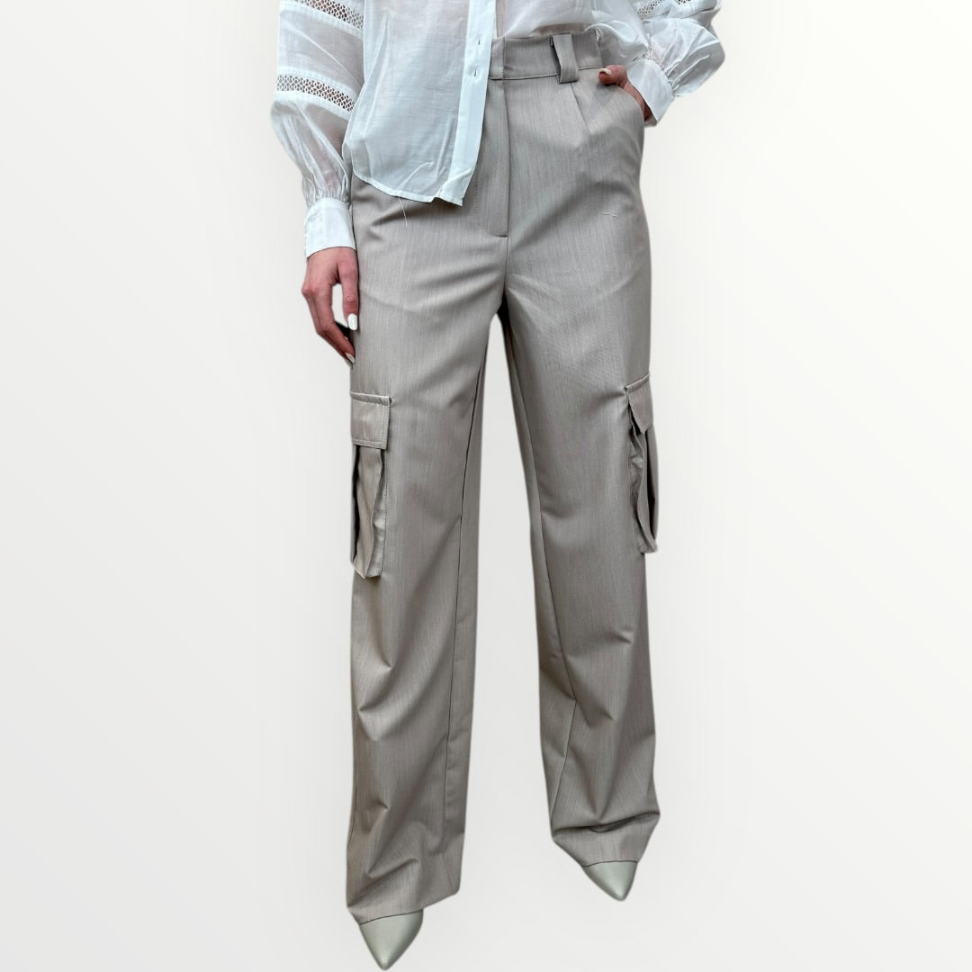 HAVEONE - PANTALONE CARGO CON TASCONI