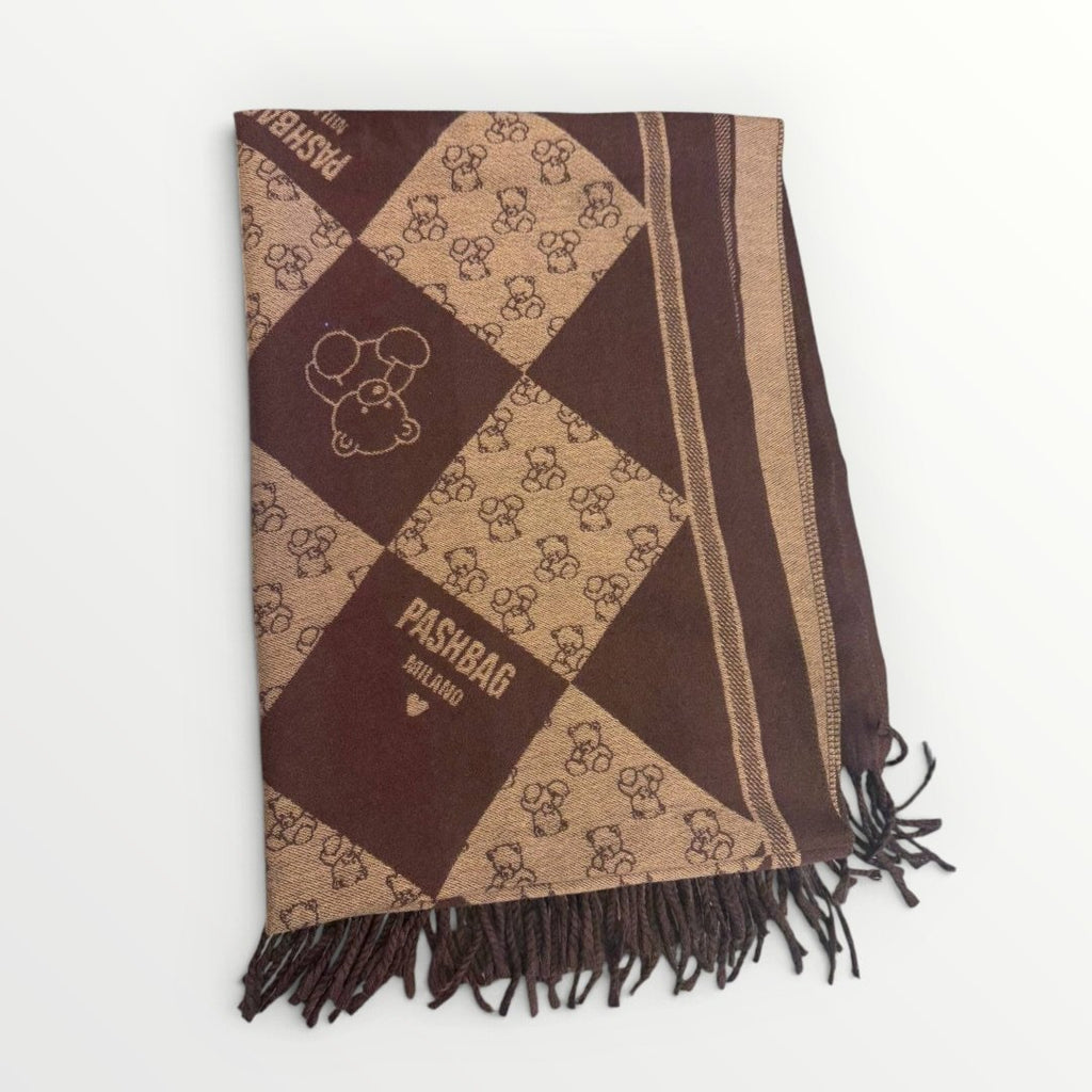 PASHBAG - SCIARPA CON MONOGRAM ORSETTI