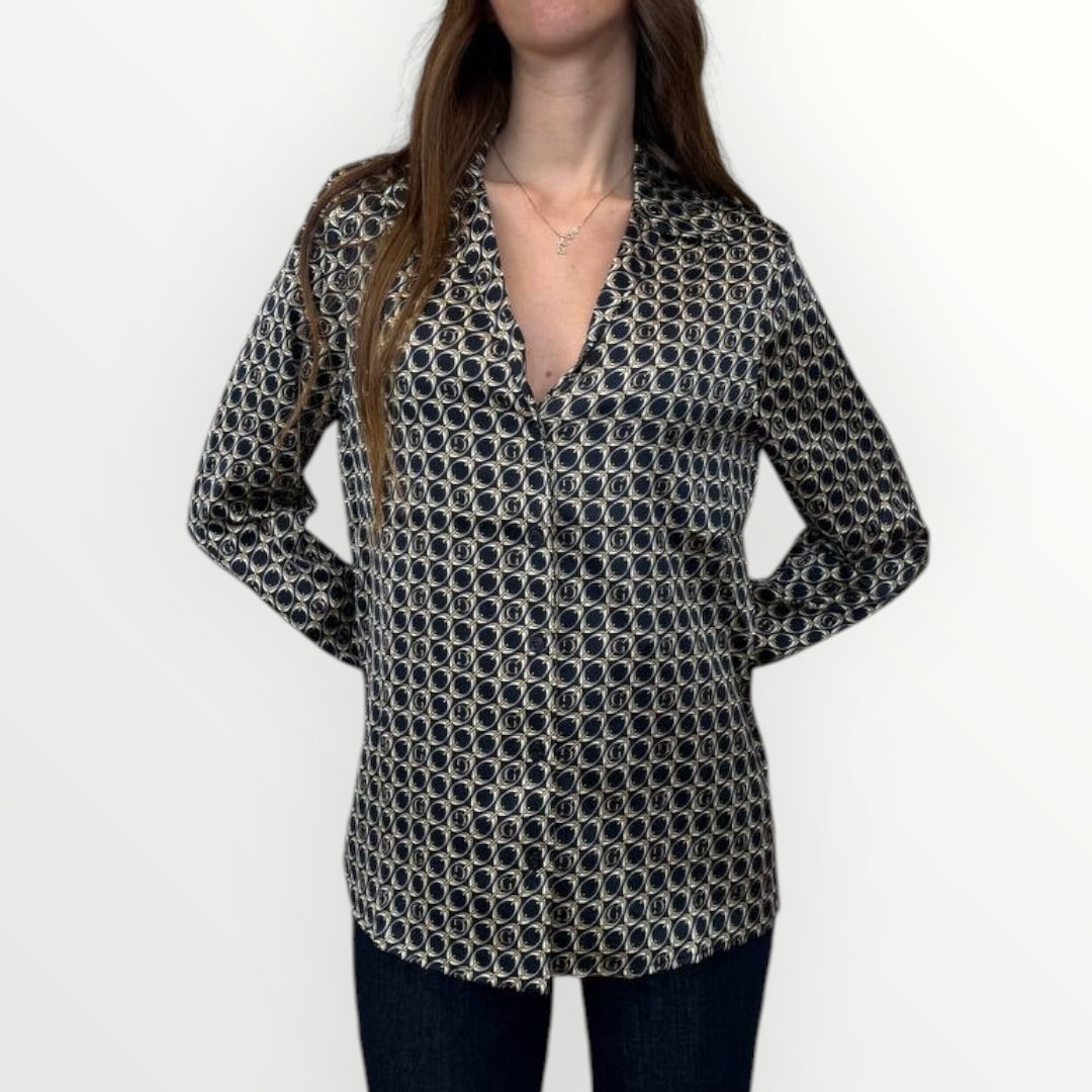 GUESS - CAMICIA IN FANTASIA GEOMETRICA