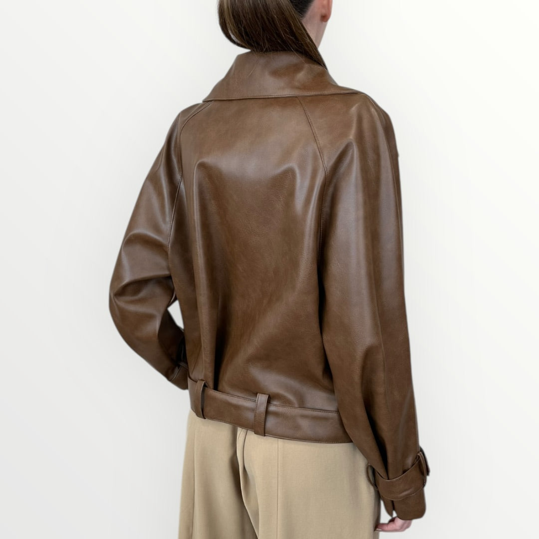 HAVEONE - BOMBER DOPPIOPETTO CON CINTURA