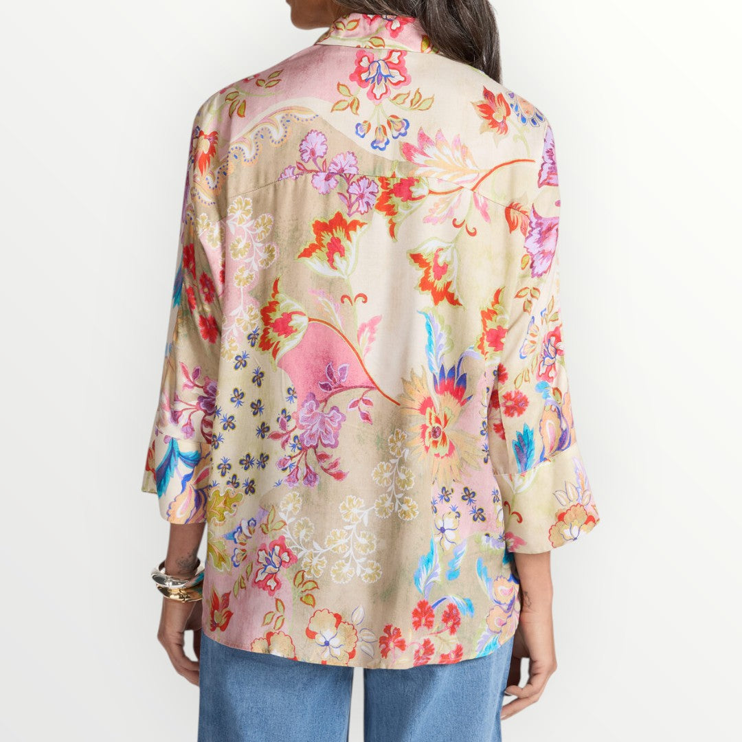 ELENA MIRO' - CAMICIA IN VISCOSA STAMPATA