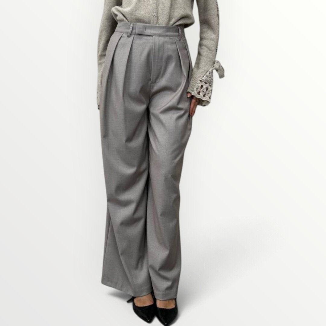 PHILIA LOFT - PANTALONE A PALAZZO CON AMPIE PINCE Immagine principale del prodotto