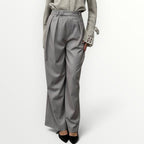 PHILIA LOFT - PANTALONE A PALAZZO CON AMPIE PINCE