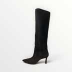 DIVINE FOLLIE - STIVALE SCAMOSCIATO GAMBALE MORBIDO