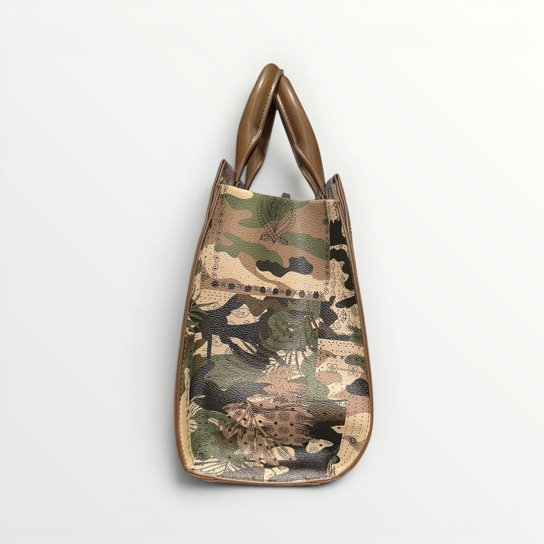 PASHBAG - BORSA SHOPPER RIGIDA IN FANTASIA