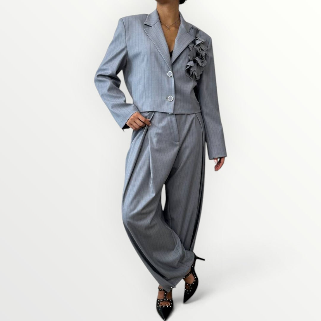 IMPERIAL - PANTALONE BALLOON GESSATO