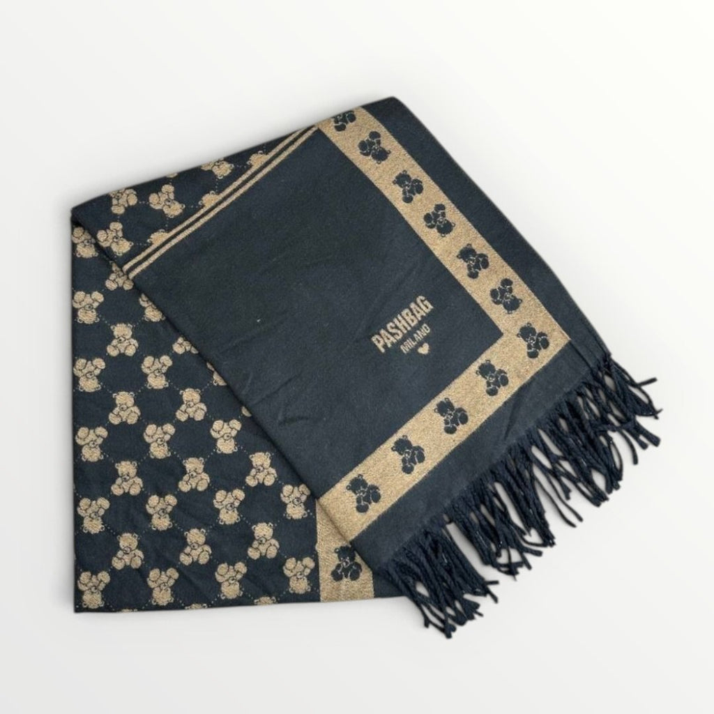 PASHBAG - SCIARPA CON ORSETTI E LOGO