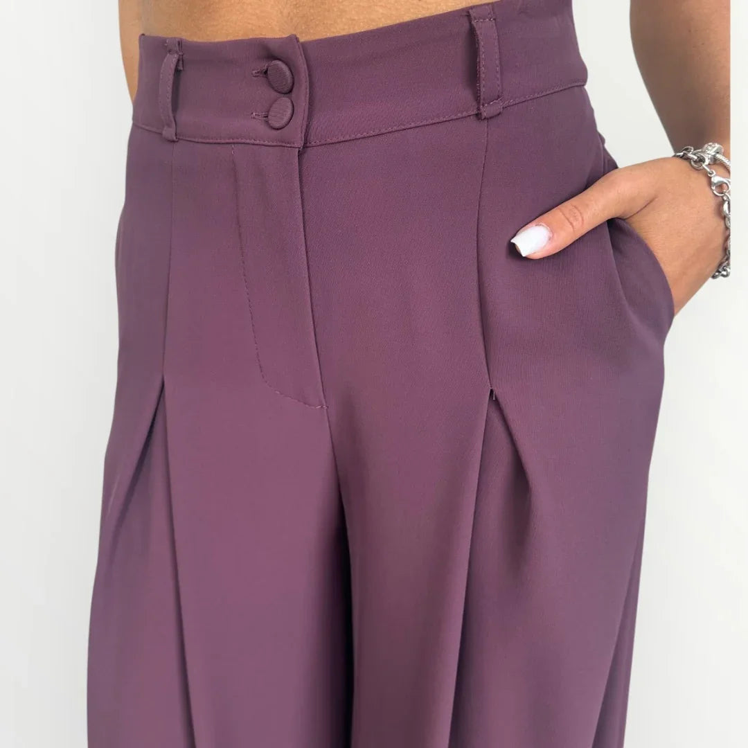IMPERIAL - PANTALONE A PALAZZO CON PINCE