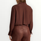 ELENA MIRO' - CAMICIA IN VISCOSA CON STRASS