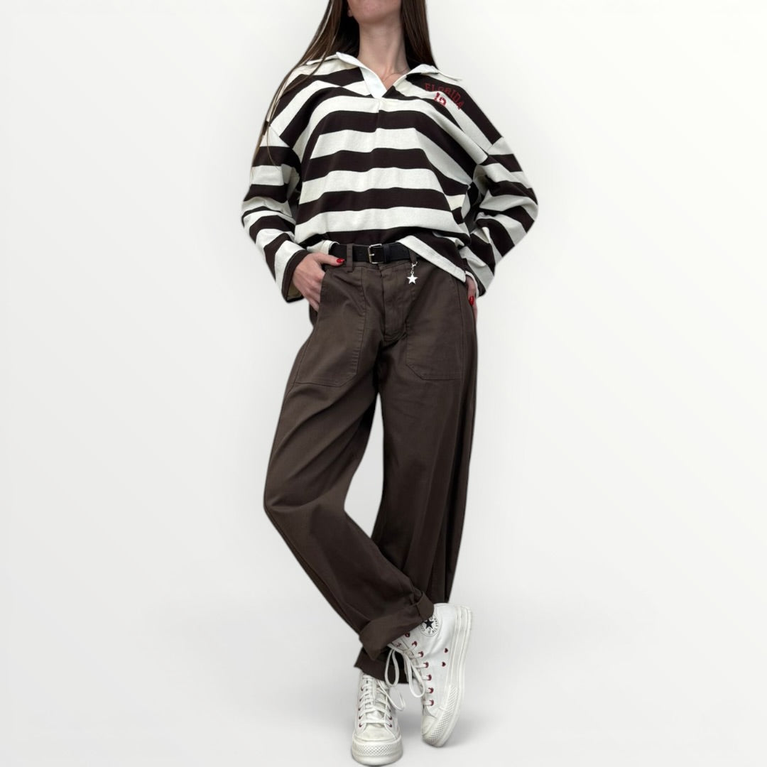 SUSY MIX - PANTALONE IN GABARDINA LEGGERA