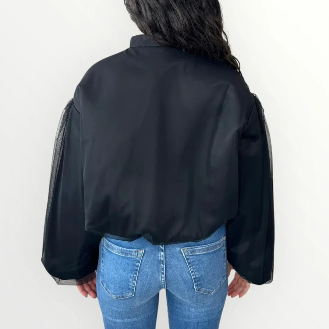 IMPERIAL - BOMBER IN TULLE