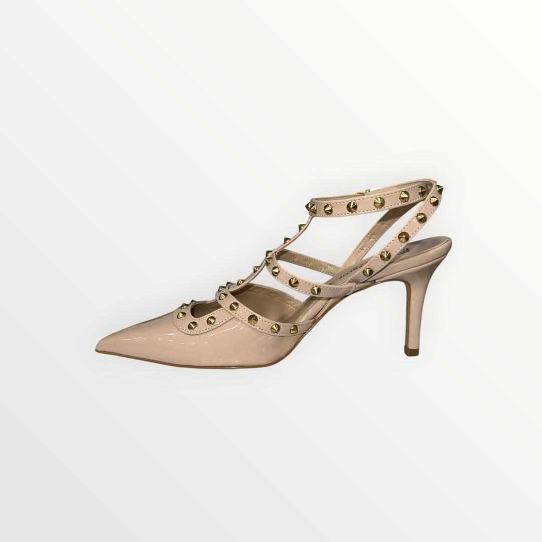 DIVINE FOLLIE - DECOLLETE IN VERNICE LUCIDA CON BORCHIE