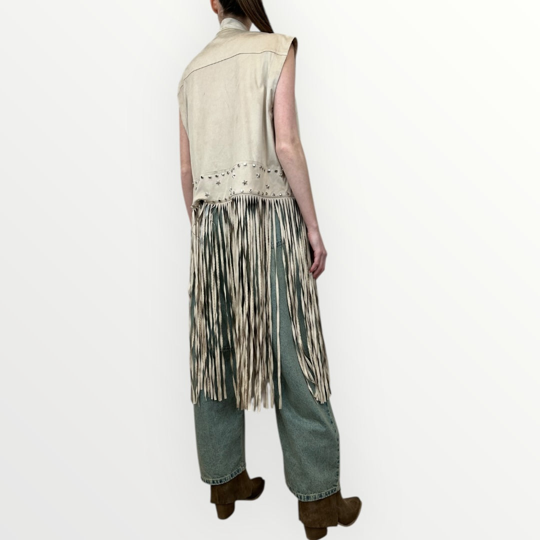 HAVEONE - GILET CON FRANGE