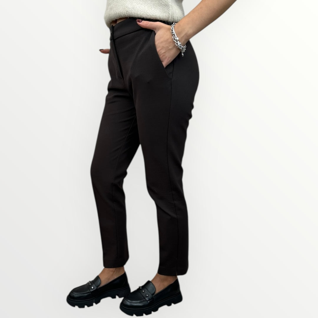 ANGELA DAVIS - PANTALONE STRETCH CON VITA ELASTICA