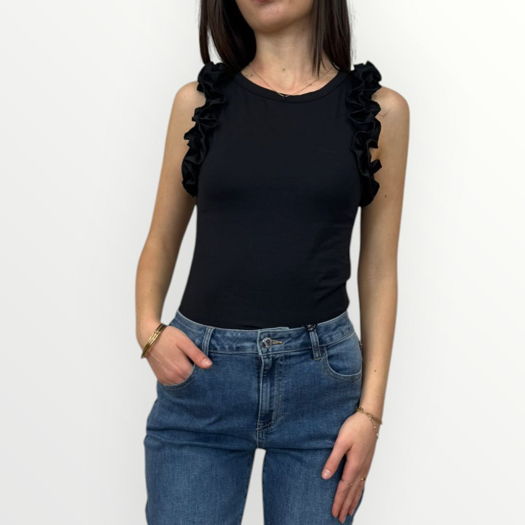 NO SECRETS - T-SHIRT PROFILI ARRICCIATI