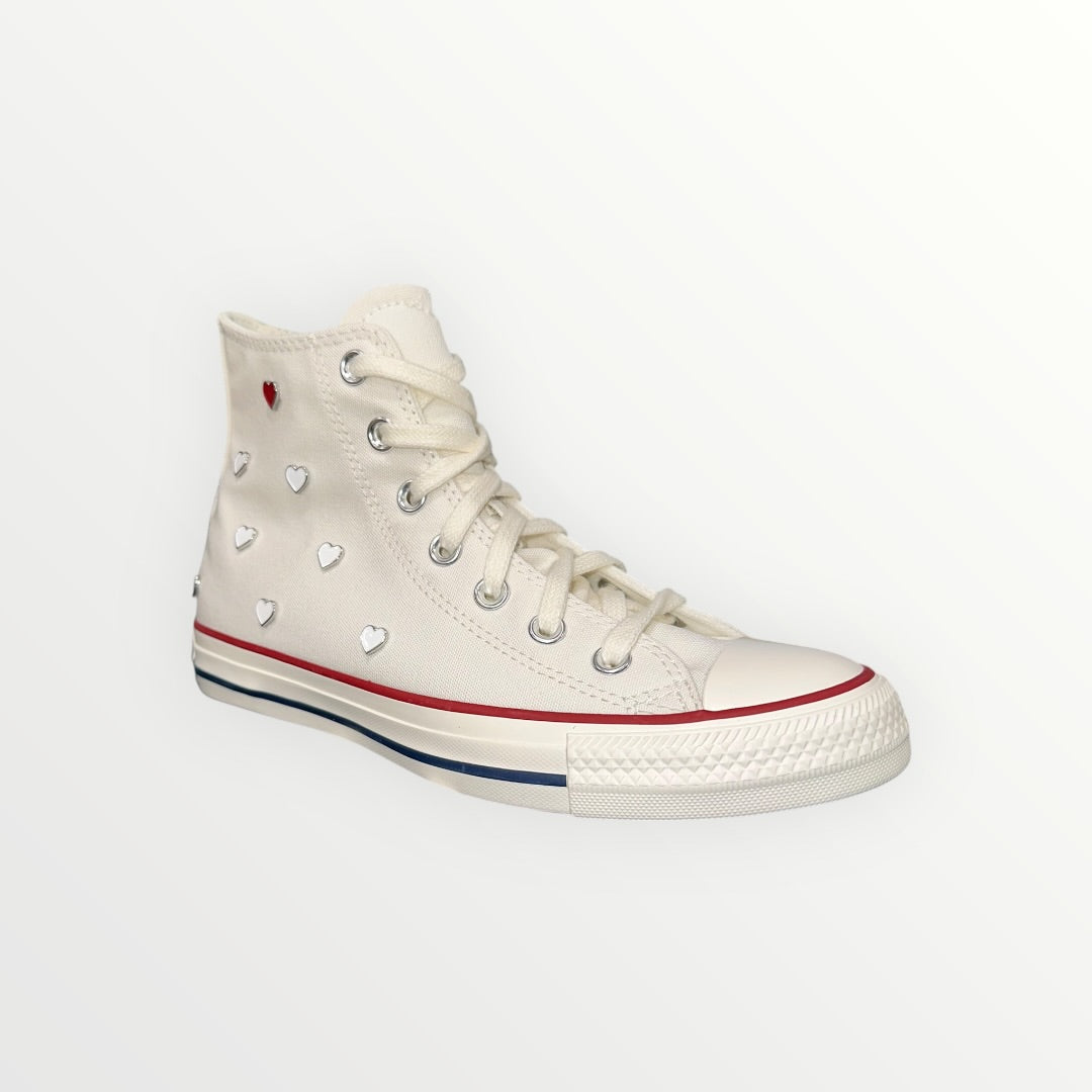 CONVERSE - SNEAKER ALTE CON BORCHIETTE CUORICINO