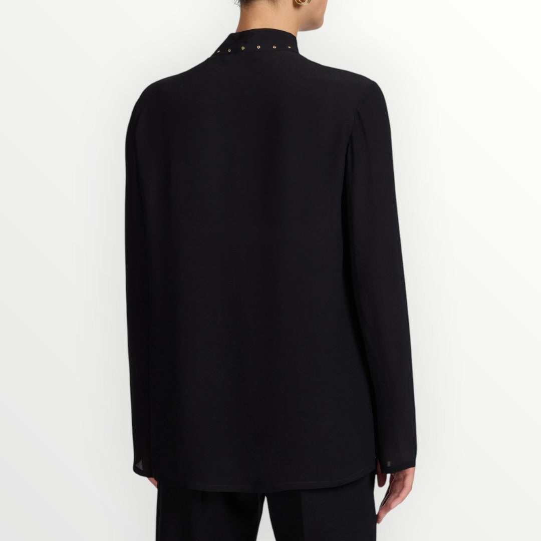 ELENA MIRO' - BLUSA IN VISCOSA CON FIOCCO