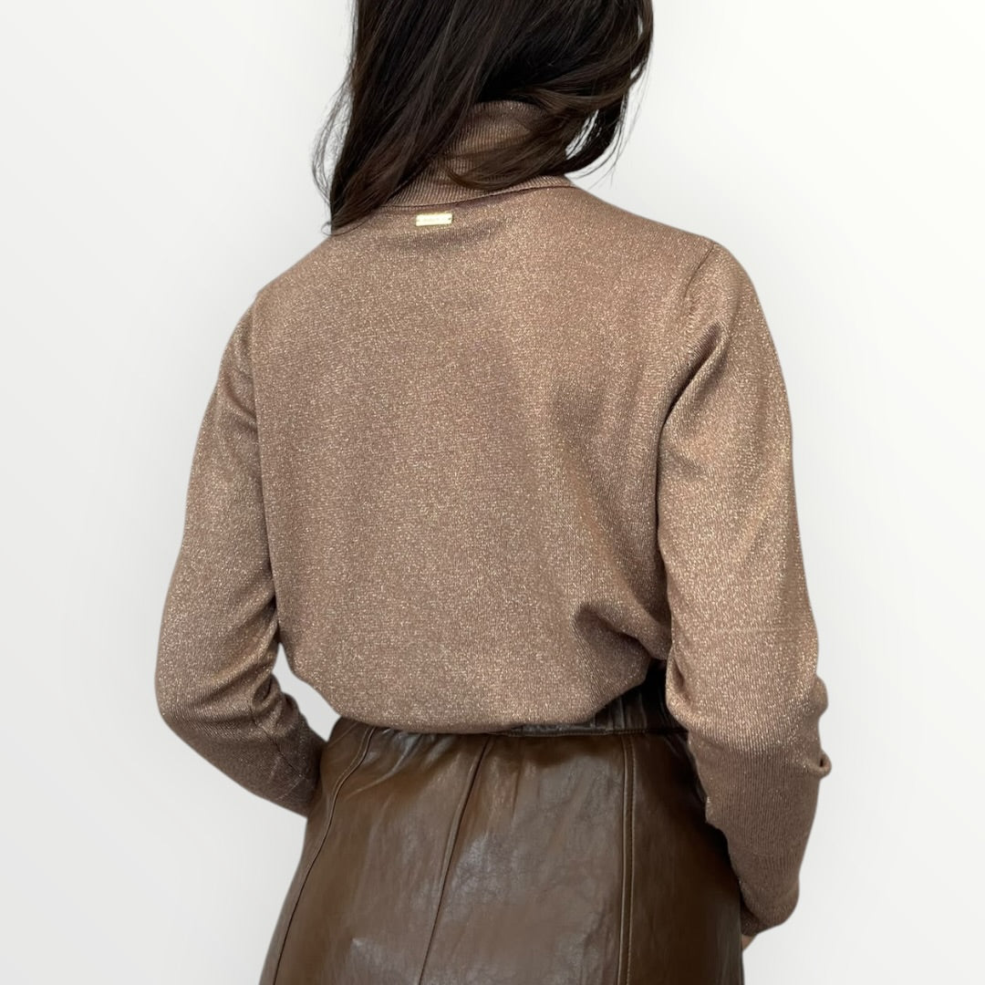 NO SECRETS - MAGLIA DOLCEVITA IN LUREX