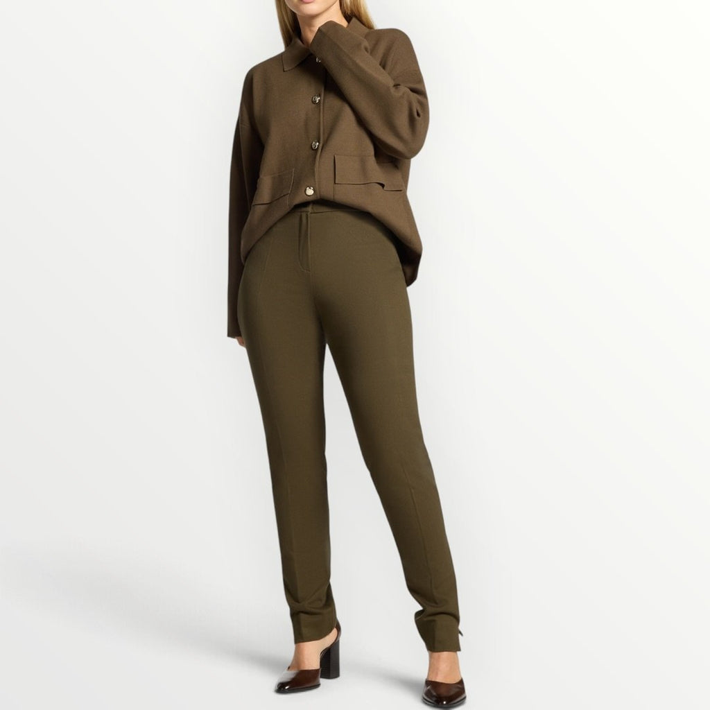 ELENA MIRO' - PANTALONE IN JERSEY MISTO VISCOSA