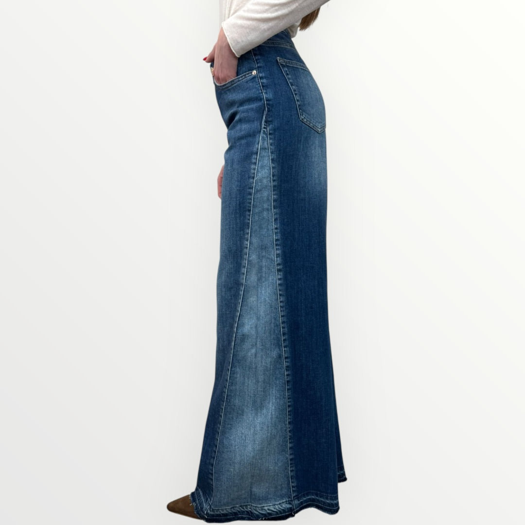 FRACOMINA - JEANS CON INSERTO IN DENIM