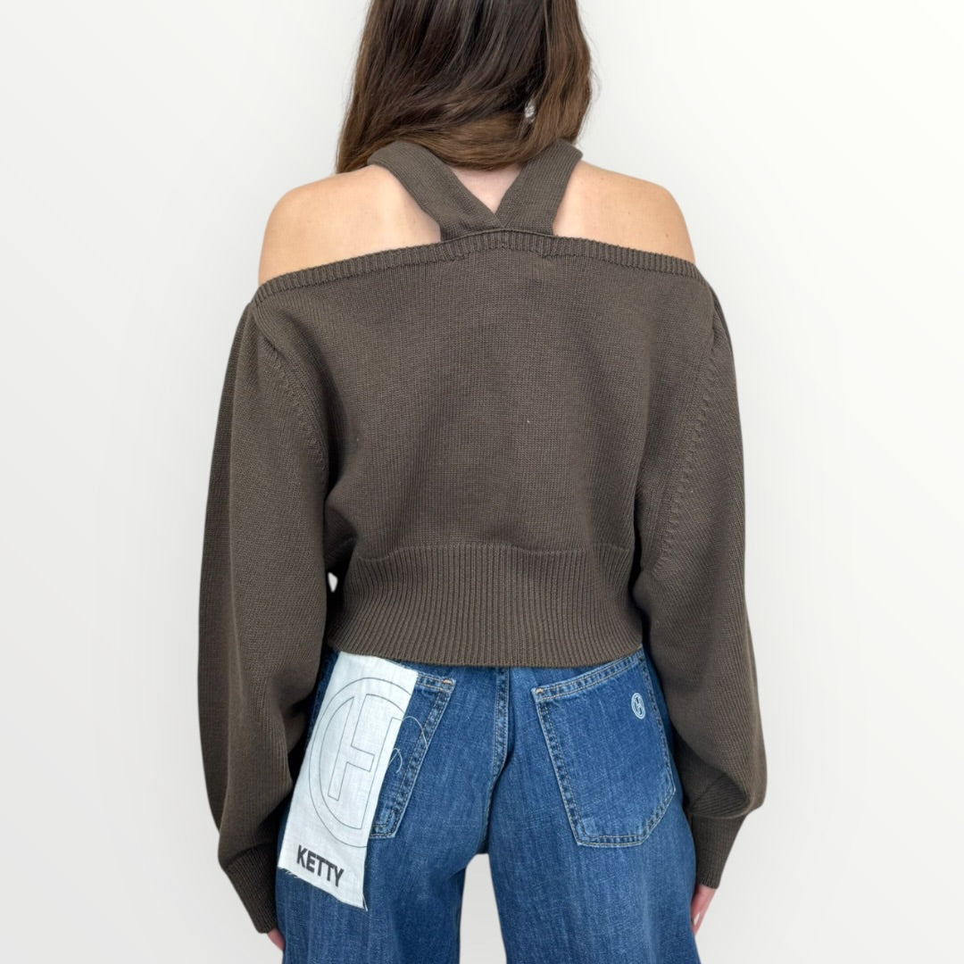 HAVEONE - MAGLIA CON SPALLE SCOPERTE