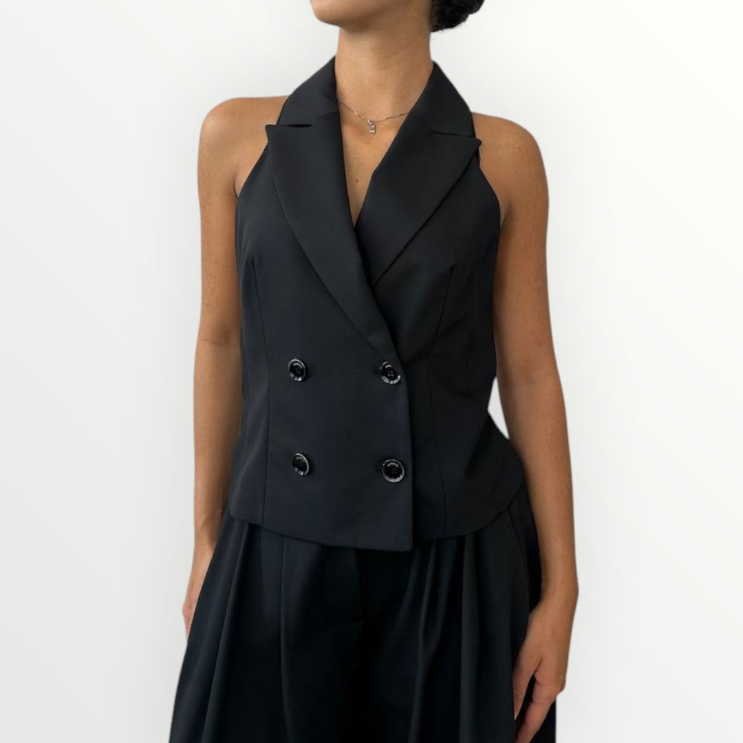 IMPERIAL - GILET DOPPIOPETTO SMANICATO