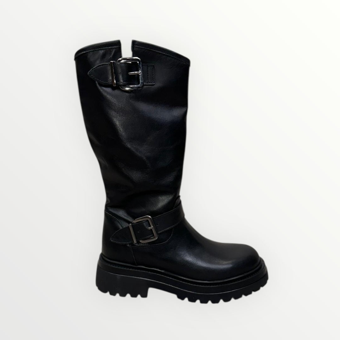 DIVINE FOLLIE - STIVALE CON FIBBIE ARGENTO