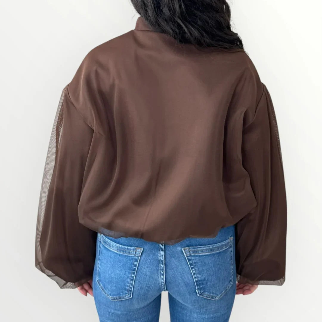 IMPERIAL - BOMBER IN TULLE