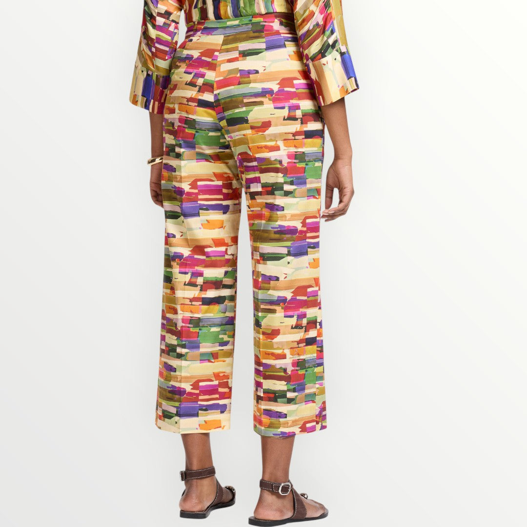 ELENA MIRO' - PANTALONE REGULAR STAMPATO