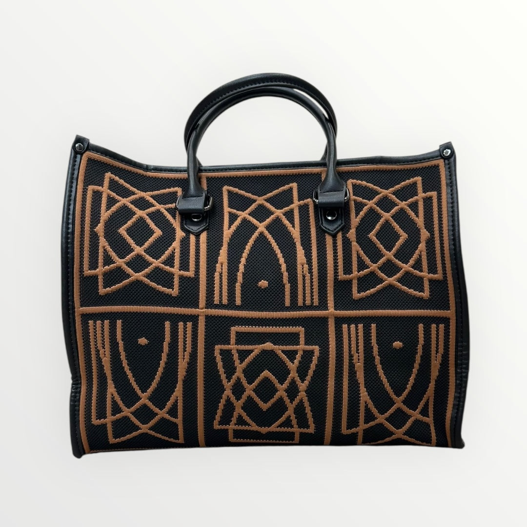 MIMI MUA' - BORSA SHOPPER MOTIVO GEOMETRICO