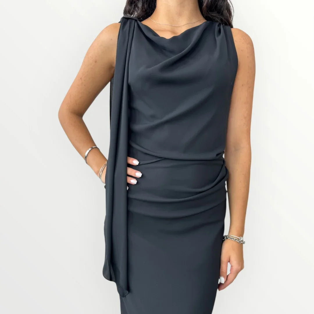 IMPERIAL - ABITO SMANICATO CON DRAPPEGGIO