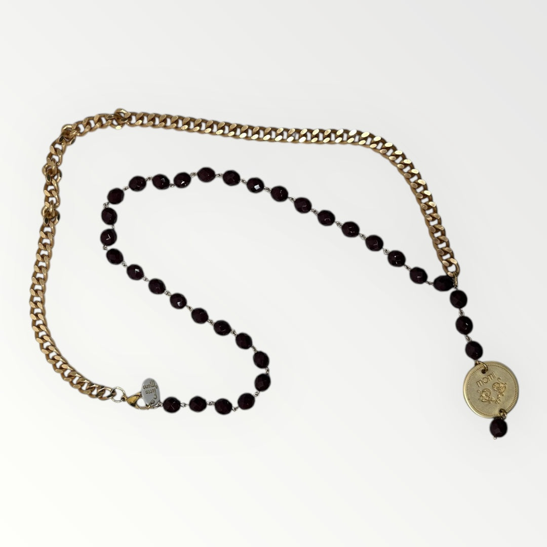 MOMI - FRANCESCA LONG MEDAL NECKLACE