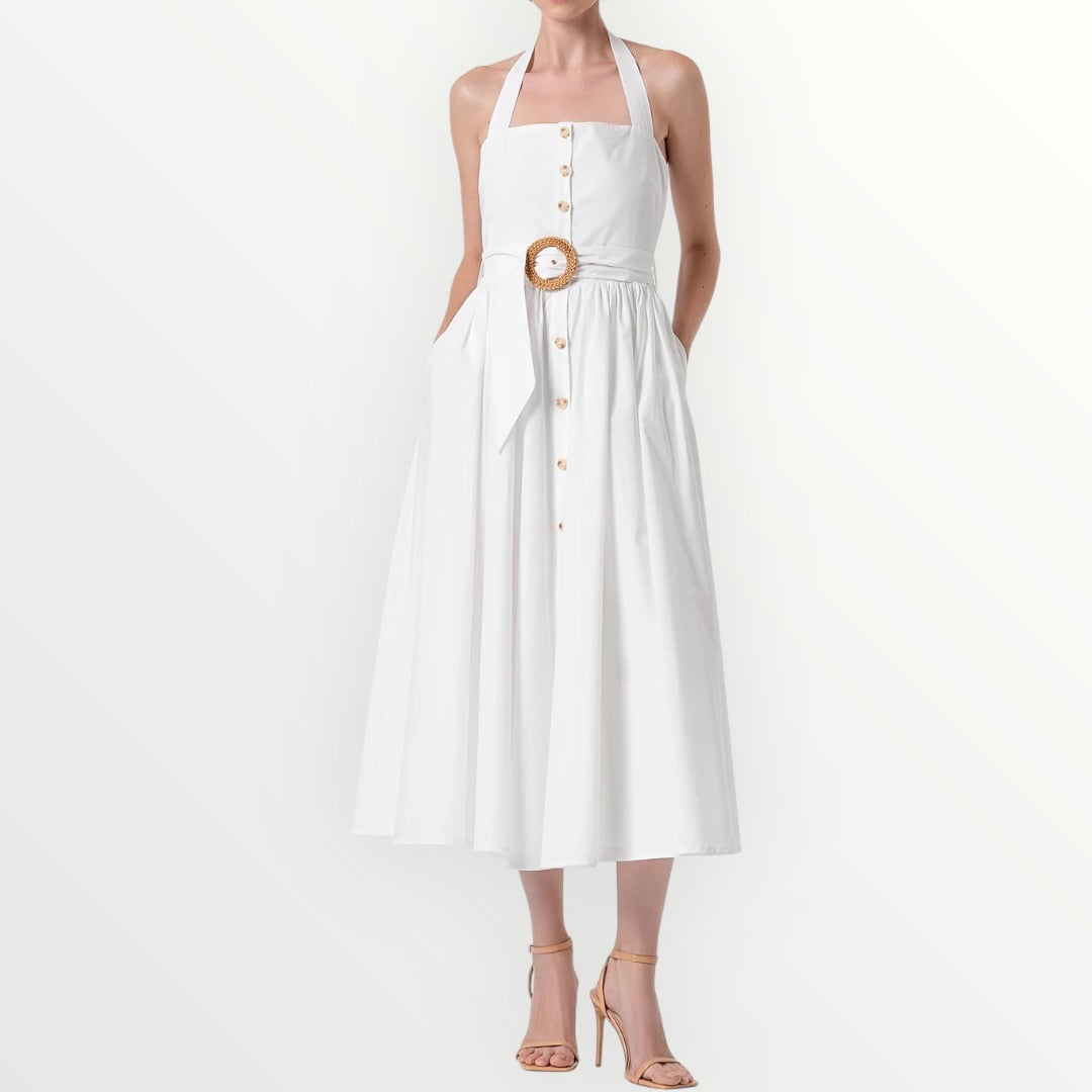 FRACOMINA - ABITO CHEMISIER SENZA MANICHE