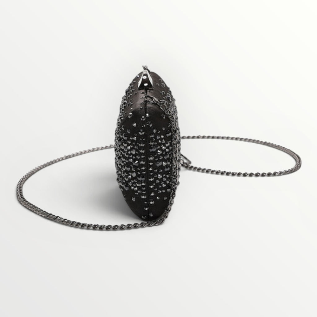 MIMI' MUA' - BORSA CLUTCH CON STRASS SPARSI