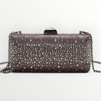 MIMI' MUA' - BORSA CLUTCH CON STRASS SPARSI