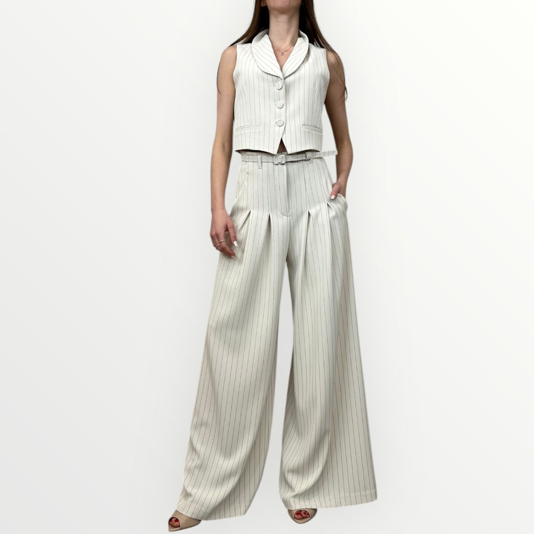 IMPERIAL - PANTALONE GESSATO A PALAZZO