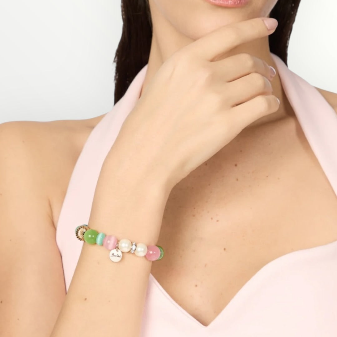 SODINI - BRACCIALE PERLE E SFERE COLORATE