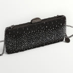 MIMI' MUA' - BORSA CLUTCH CON STRASS SPARSI