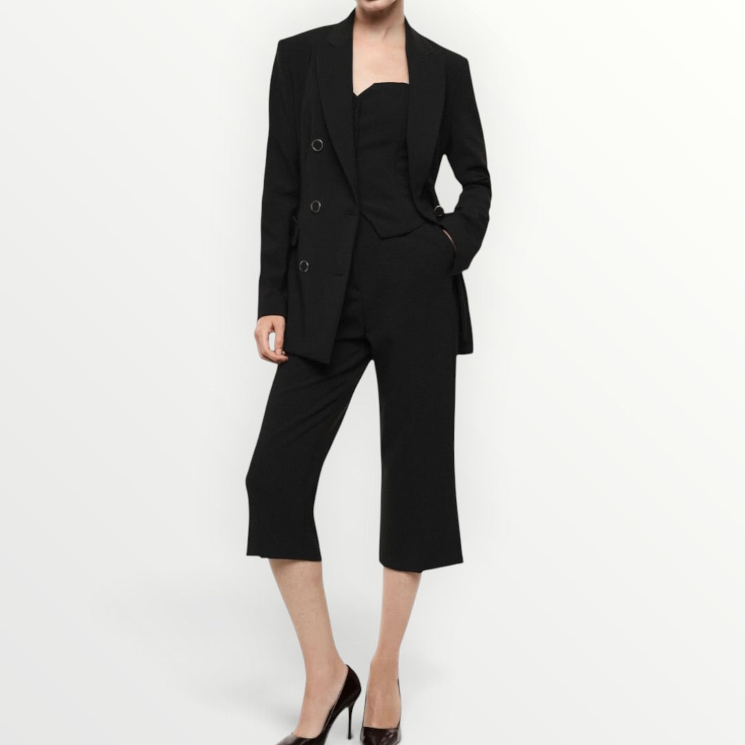 IMPERIAL - PANTALONE CROPPED A VITA ALTA