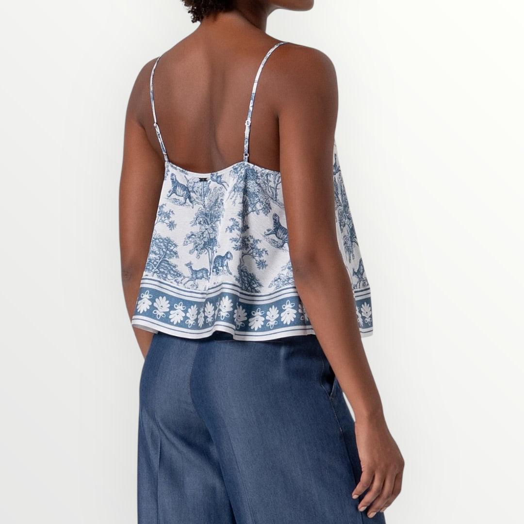 FRACOMINA - TOP SMANICATO IN FANTASIA