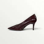 DIVINE FOLLIE - DECOLLETE LUCIDA EFFETTO COCCODRILLO