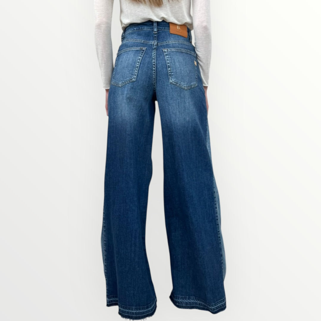 FRACOMINA - JEANS CON INSERTO IN DENIM