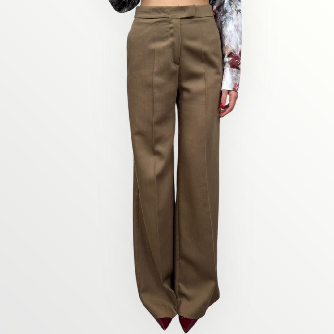 KING KONG - PANTALONE A PALAZZO CON PIEGA STIRATA