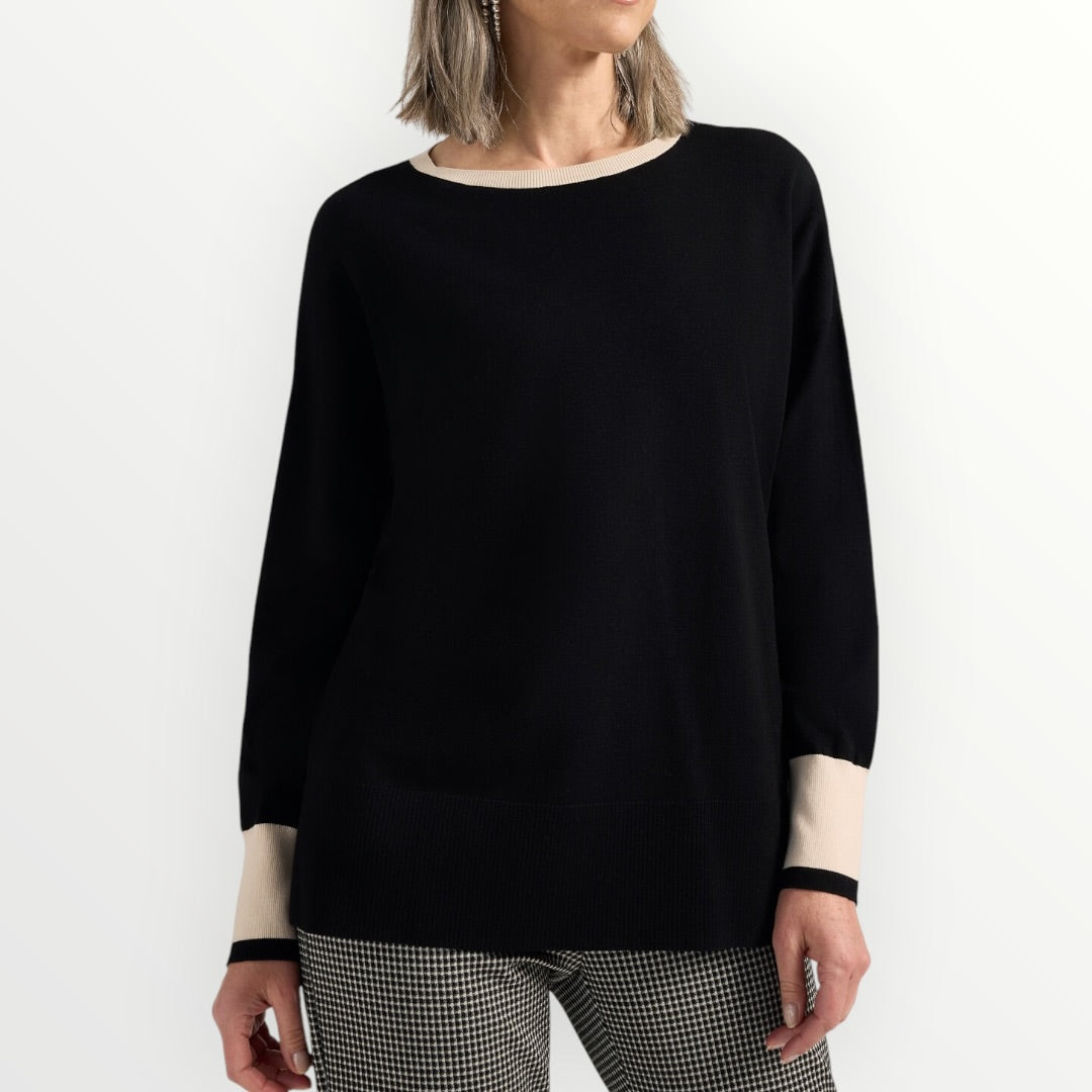ELENA MIRO' - MAGLIA A GIROCOLLO IN VISCOSA