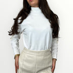 NO SECRETS - MAGLIA DOLCEVITA CON RICAMI