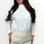 NO SECRETS - MAGLIA DOLCEVITA CON RICAMI